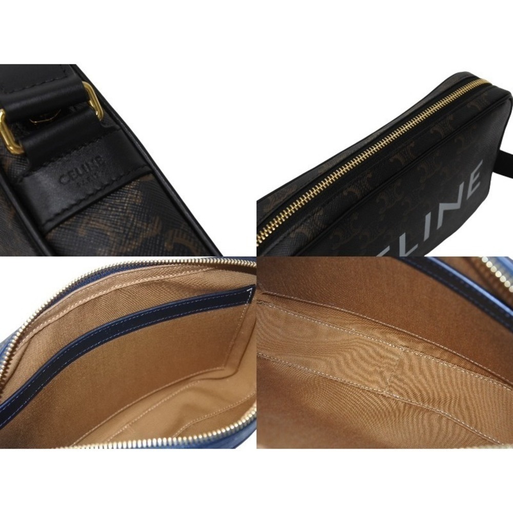 Celine Leather Triomphe Messenger Shoulder Bag - Picture 8 of 9